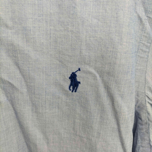 ポロバイラルフローレン Polo by RALPH LAUREN SLIMFIT ワンポイント刺繍長袖シャツ メンズ L