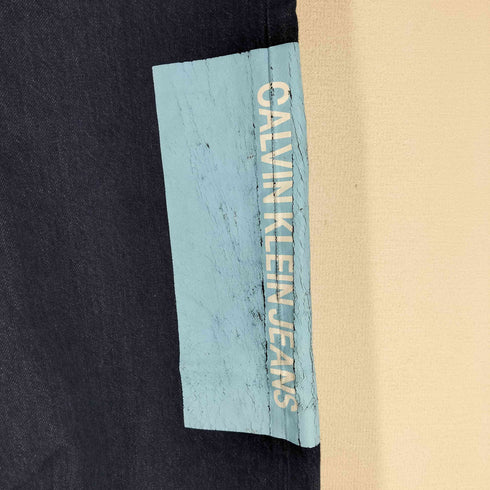 カルバンクラインジーンズ Calvin Klein Jeans logo print jeans ロゴ プリント ストレート ジーンズ メンズ 38×32