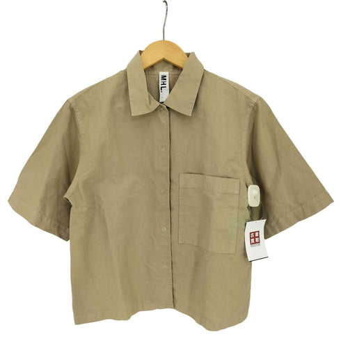 エムエイチエル MHL. 19SS DRY COTTON LINEN SHIRTS 半袖シャツ レディース JPN:1