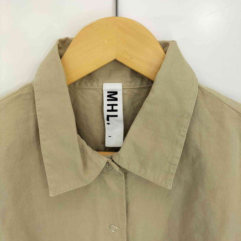 エムエイチエル MHL. 19SS DRY COTTON LINEN SHIRTS 半袖シャツ レディース JPN:1