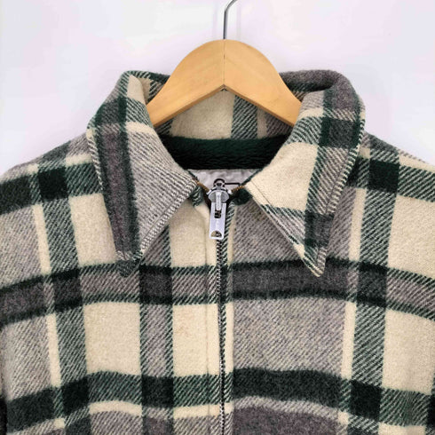 ウールリッチ WOOLRICH 70S 白タグ 裏起毛 デカtalon ウールシャツジャケット メンズ JPN:M
