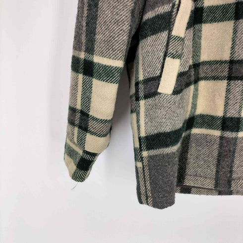 ウールリッチ WOOLRICH 70S 白タグ 裏起毛 デカtalon ウールシャツジャケット メンズ JPN:M