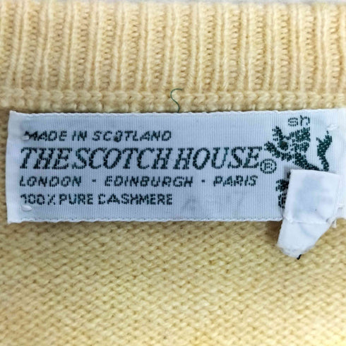 ザスコッチハウス The Scotch House カシミヤ Vネック ニット メンズ 42