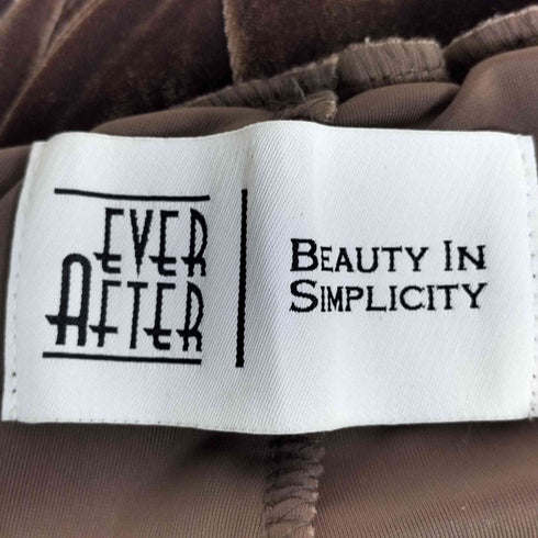 EVER AFTER × BEAUTY IN SIMPLICITY サイドスナップベロアパンツ レディース JPN:1
