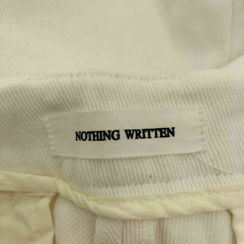 NOTHING WRITTEN 2タック ツイル ワイド テーパード パンツ ミリタリー トラウザーズ 韓国 レディース M