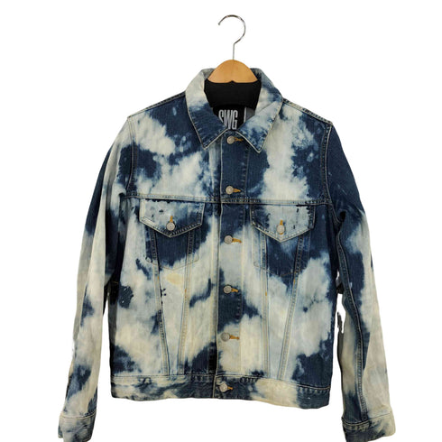 スワッガー SWAGGER ブリーチ加工 デニムトラッカージャケット 恵比寿系 メンズ JPN:M