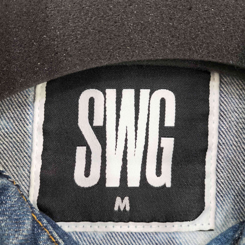 スワッガー SWAGGER ブリーチ加工 デニムトラッカージャケット 恵比寿系 メンズ JPN:M