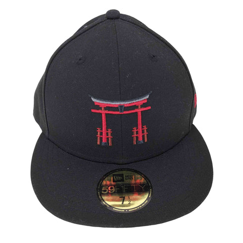 ニューエラ NEW ERA 鳥居刺繍 6パネルキャップ メンズ 7 1/2