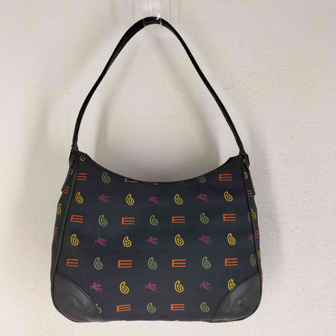 エトロ ETRO ペイズリー ホース 総柄 ナイロン ハンドバッグ ワンショルダーバッグ レディース
