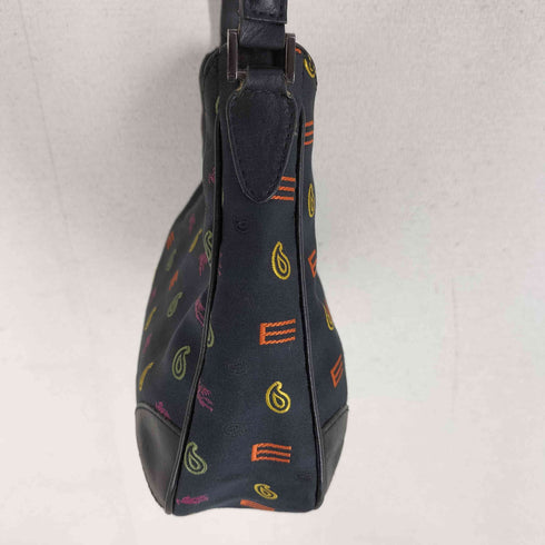 エトロ ETRO ペイズリー ホース 総柄 ナイロン ハンドバッグ ワンショルダーバッグ レディース