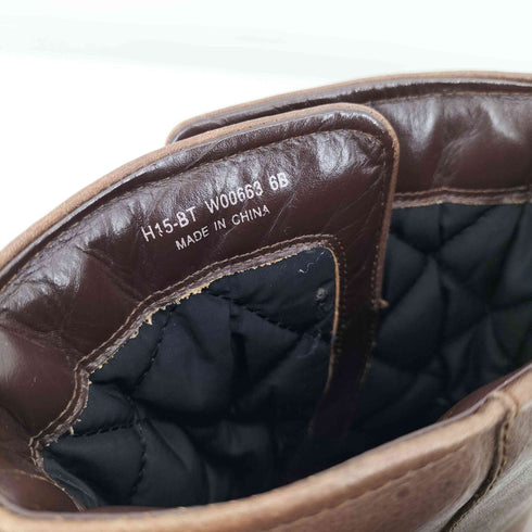 コールハーン COLE HAAN 裏地キルティング ベルト付き レザーブーツ レディース US:6B