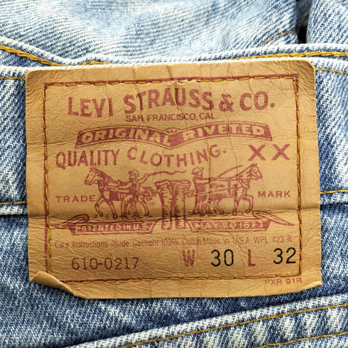 リーバイス Levis 90S USA製 610 ボタン裏 525 刻印 エルパソ工場 ジップフライ 5ポケット デニム パンツ 1993年製 メンズ W:30 L:32