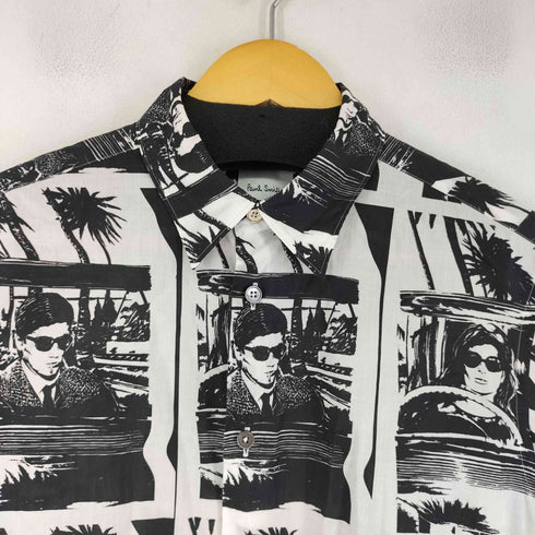 ポールスミス Paul Smith モノクローム プリントシャツ メンズ JPN:M