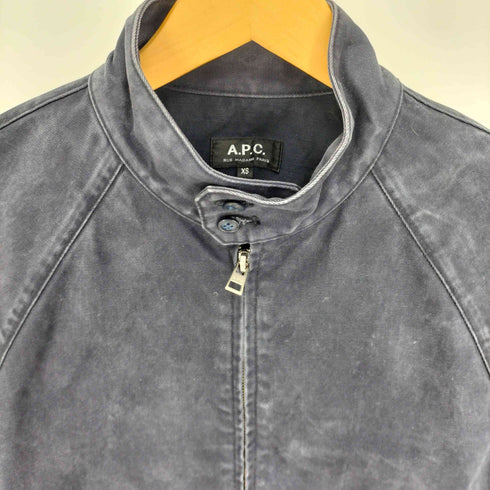 アーペーセー A.P.C. コットンツイル ラグランスリーブ スタンドネック ハリントンジャケット ブルゾン ジャケット メンズ import:XS