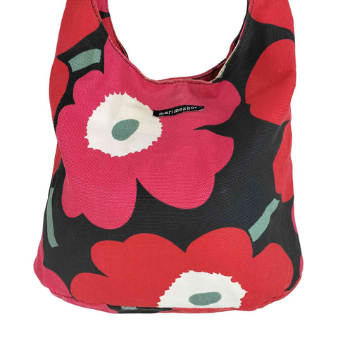 マリメッコ marimekko ウニッコ柄 キャンバス ワンショルダーバッグ レディース