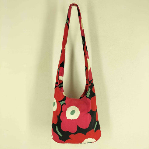 マリメッコ marimekko ウニッコ柄 キャンバス ワンショルダーバッグ レディース