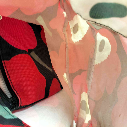 マリメッコ marimekko ウニッコ柄 キャンバス ワンショルダーバッグ レディース