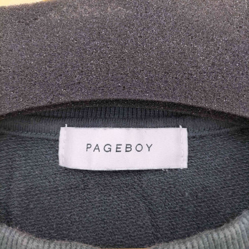 ページボーイ PAGEBOY カレッジミニウラケBIGスウェット レディース FREE