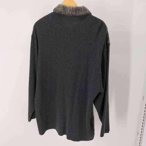 FRANCIS RAI ニット切替チェックジャケット メンズ import:L