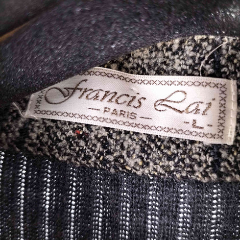 FRANCIS RAI ニット切替チェックジャケット メンズ import:L