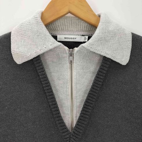 マウジー moussy LAYERED HALF ZIP ミニドレス レディース JPN:2