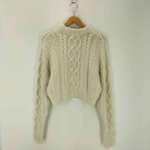シャルルシャトン charles chaton モックネックケーブルニット レディース