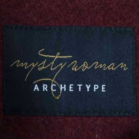 ミスティーウーマン mysty woman カシミヤ アンゴラ混 ノーカラー コート レディース JPN:S