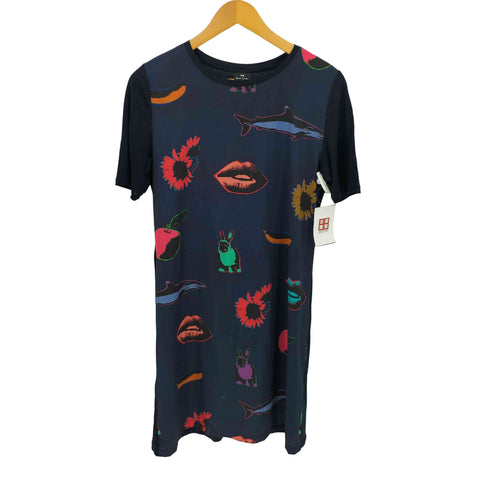 ピーエスポールスミス PS Paul Smith アートフルライブズワンピース レディース import:M