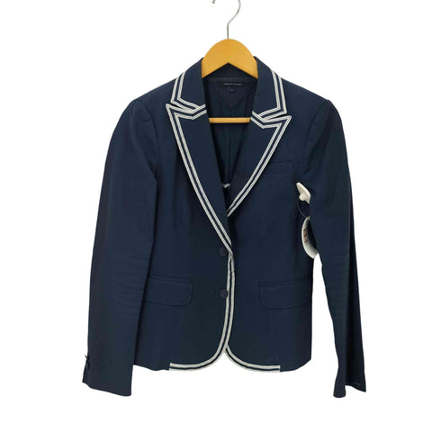 トミーヒルフィガー TOMMY HILFIGER パイピングデザインテーラードジャケット レディース US:8