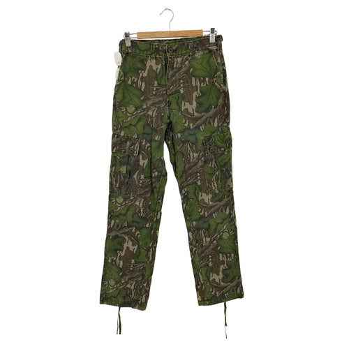 MOSSY OAK USA製 ツリーカモ ダック カーゴパンツ メンズ XS