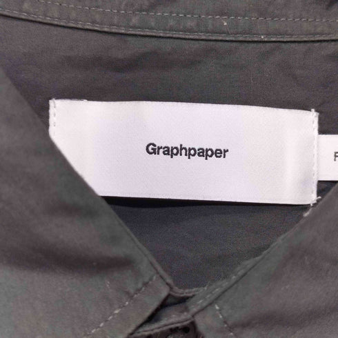 グラフペーパー Graphpaper 2022SS Broad L/S Oversized Regular Collar Shirt メンズ FREE