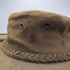 BARMAH HATS USA製 FOLDABLE SUEDE LEATHER HAT スウェードレザー イントレチャートライン ハット メンズ LARGE