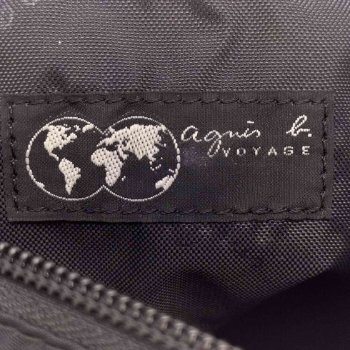 アニエスベーボヤージュ agnes b. VOYAGE ロゴ 型押し ナイロン ショルダー バッグ メンズ