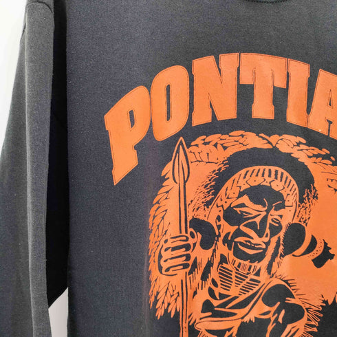 ジャージーズ JERZEES 90S USA製 PONTIAC GENTRAL シャーマン プリント スウェット メンズ import:L