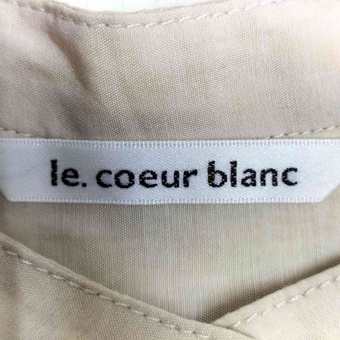 ルクールブラン le.coeur blanc シアーギャザースリーブシャツ レディース JPN:38