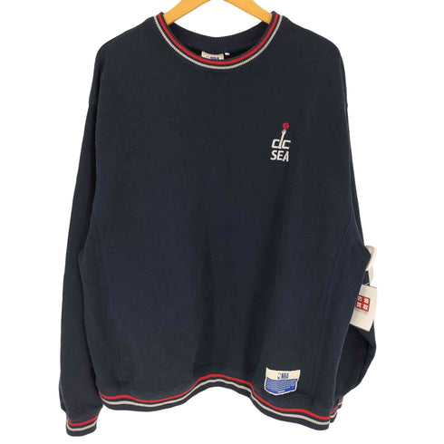 ウィンダンシー WIND AND SEA 22AW WDS CREWNECK SWEAT JAPAN GAMES 2022 LIMITED チームワッペン クルーネックスウェット メンズ JPN:XL