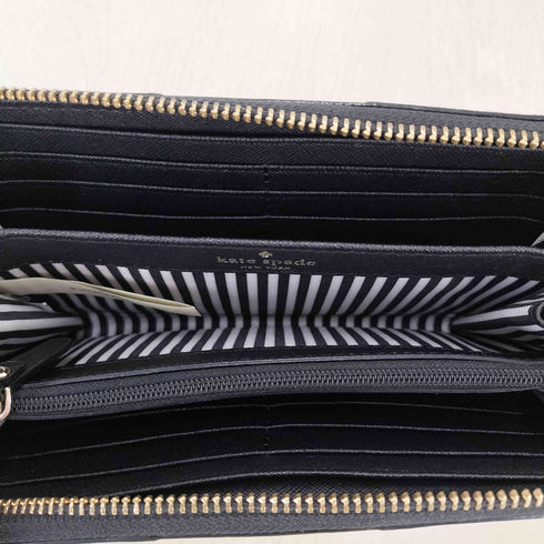 ケイトスペードニューヨーク kate spade NEW YORK 内側ストライプラウンドファスナー長財布 レディース