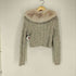 ザラ ZARA 2WAY ファー襟付きケーブルニットカーディガン レディース JPN:S