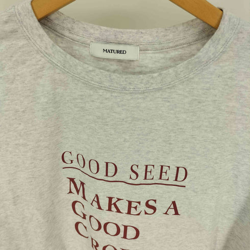 22SS MATURED GOOD SEED MAKKS A GOOD CROP L/S Tシャツ レディース FREE