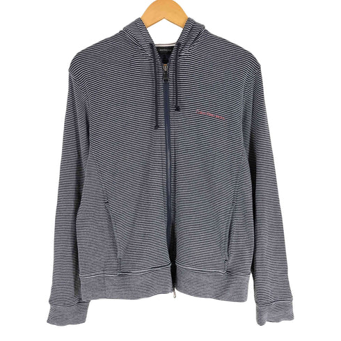 カルバンクラインジーンズ Calvin Klein Jeans ボーダージップアップフーディー ダブルジップ レディース import:M
