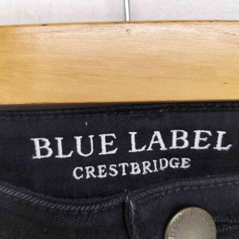 ブルーレーベルクレストブリッジ BLUE LABEL CRESTBRIDGE ブラックスキニーパンツ レディース DE:34