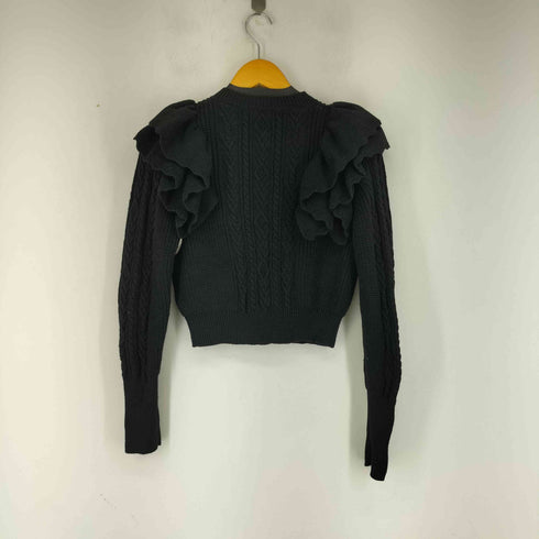 マウジー moussy F/PEARL BUTTON STAND FRILL カーディガン レディース FREE