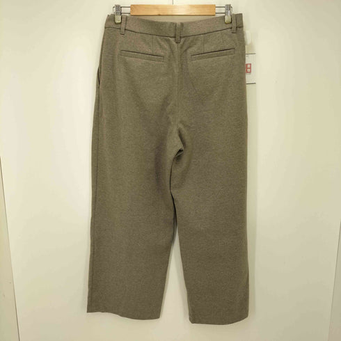 ユニクロ UNIQLO ブラッシュドジャージータックワイドパンツ レディース JPN:XL