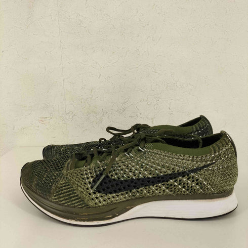 ナイキ NIKE FLYKNIT RACER Rough Green/Black-Neutral Olive-Sequoia メンズ JPN:27.5