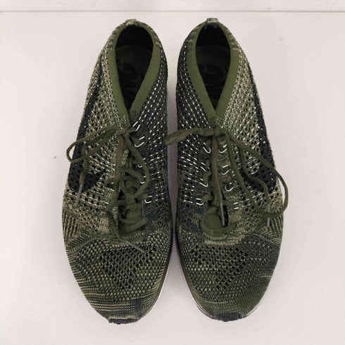 ナイキ NIKE FLYKNIT RACER Rough Green/Black-Neutral Olive-Sequoia メンズ JPN:27.5
