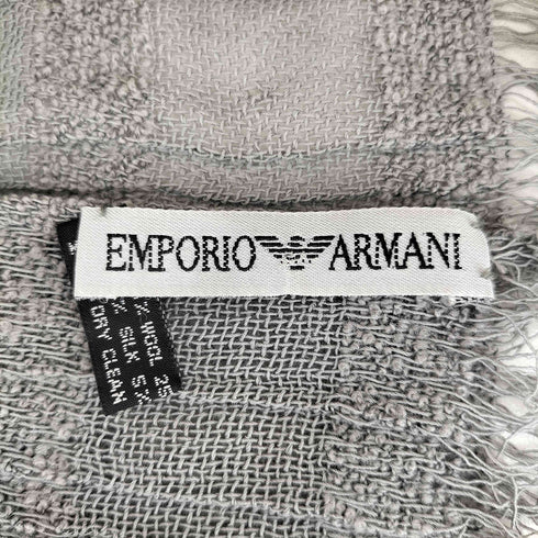 エンポリオアルマーニ EMPORIO ARMANI ウールシルク スカーフ メンズ