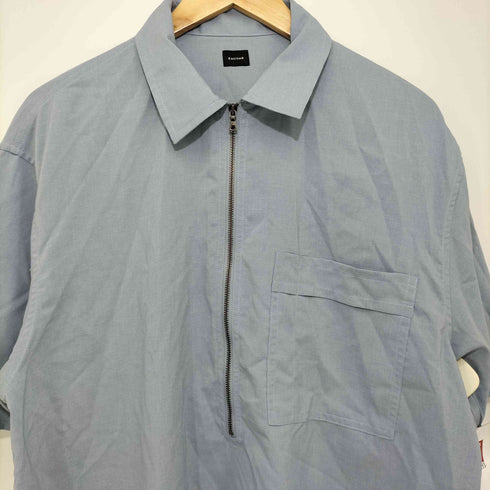 RHYTHR STRETCH POPLIN HALF ZIP SHIRTS メンズ JPN:L