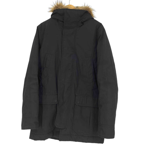 ギャップ Gap 18AW ファー フード 裏地キルティング ダウン モッズ コート メンズ import:M