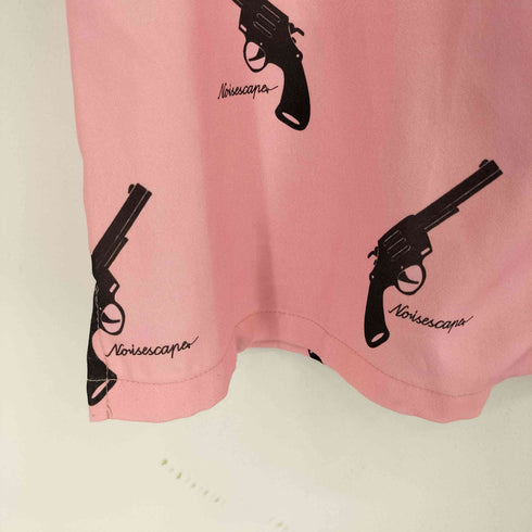 S/S リボルバー柄 アロハシャツ メンズ JPN:M