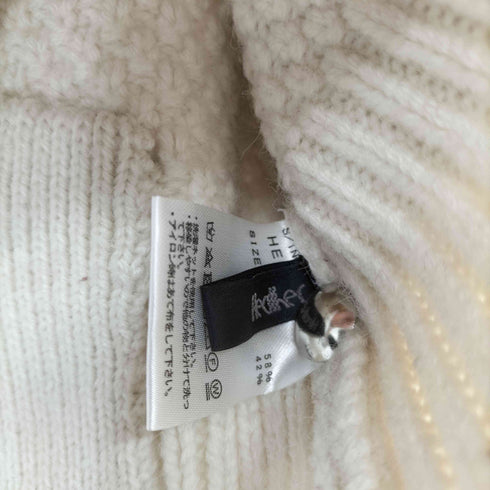 ヘザー Heather バックリボン ニット ショート丈プルオーバー レディース FREE